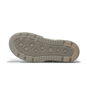 Timberland Sandali in pelle color talpa Greyfield con cinturino posteriore