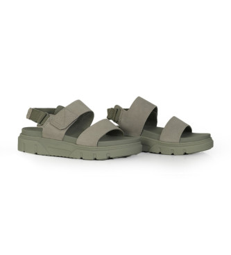 Timberland Greyfield Sandal 2 sandlias de couro verde