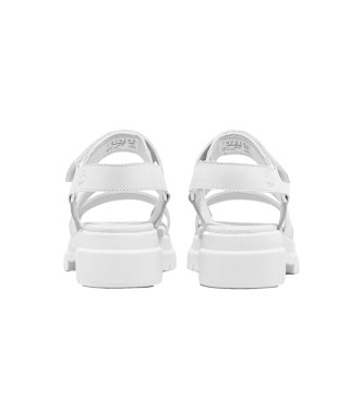 Timberland London Vibe 3-riem sandalen van wit leer