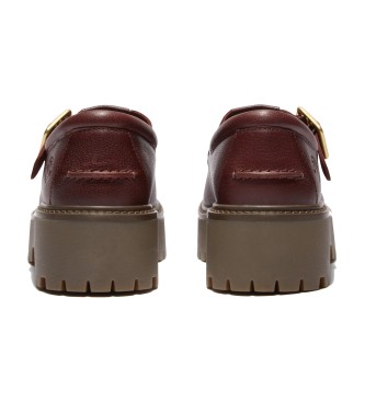Timberland Sandali in pelle marrone bordeaux Stone Street