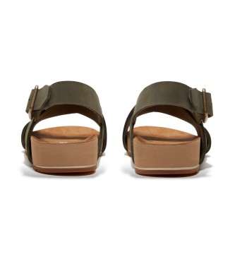 Timberland Malibu Waves green leather sandals