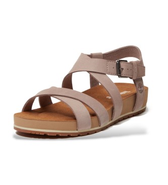 Timberland Malibu Waves pink leather sandals