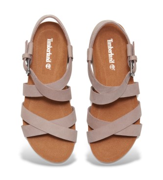 Timberland Malibu Waves pink leather sandals
