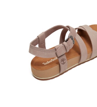 Timberland Malibu Waves pink leather sandals