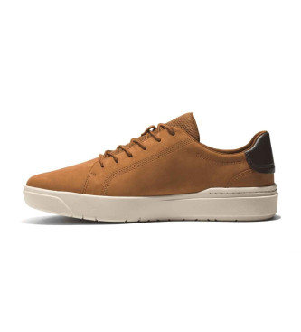 Timberland Zapatillas de piel de caa baja con cordones Seneca Bay marrn