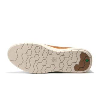 Timberland Zapatillas de piel de caa baja con cordones Seneca Bay marrn