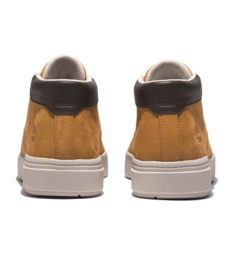 Timberland Zapatillas de piel de media caa con cordones Seneca Bay Marrn