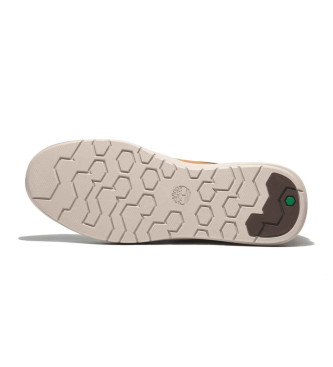 Timberland Zapatillas de piel de media caa con cordones Seneca Bay Marrn