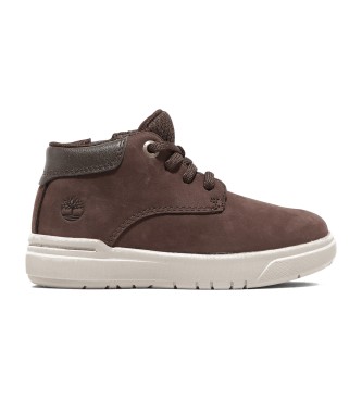 Timberland Zapatillas de piel de media caa con cordones Seneca Bay marrn