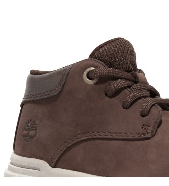 Timberland Zapatillas de piel de media caa con cordones Seneca Bay marrn