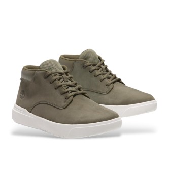 Timberland Sneaker Seneca Bay Mid in pelle verde