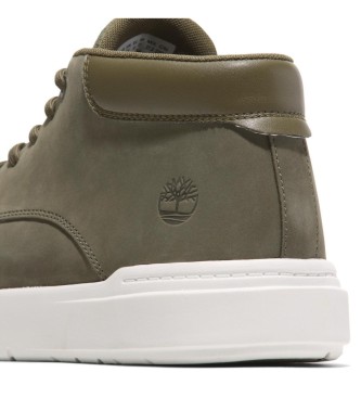 Timberland Sneaker Seneca Bay Mid in pelle verde