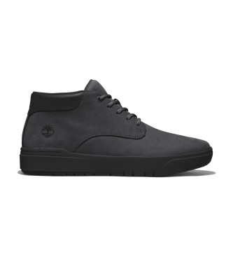 Timberland Seneca Bay sapatilhas de couro de cano baixo com atacadores preto