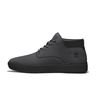 Timberland Seneca Bay sapatilhas de couro de cano baixo com atacadores preto