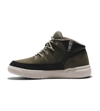 Timberland Seneca Bay grnne mid-top ldersko med snrebnd