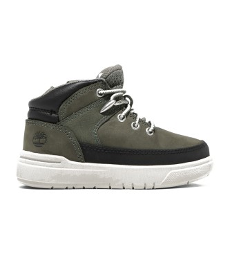 Timberland Seneca Bay green lace-up mid-top leather trainers