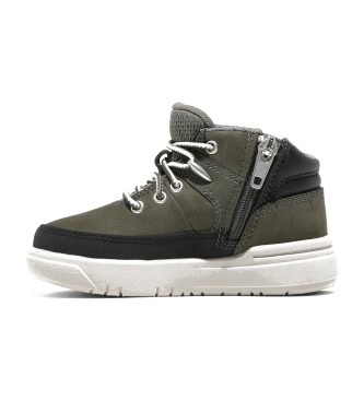 Timberland Seneca Bay green lace-up mid-top leather trainers