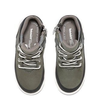 Timberland Seneca Bay green lace-up mid-top leather trainers