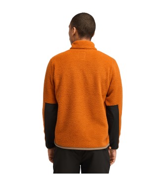 Timberland Orangefarbene flauschige Fleecejacke