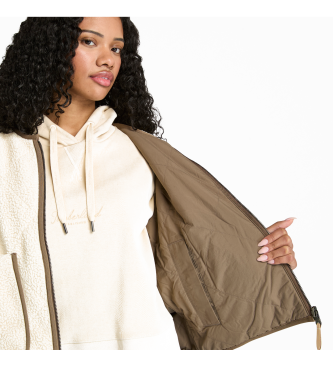Timberland Gilet avec doublure en polaire beige