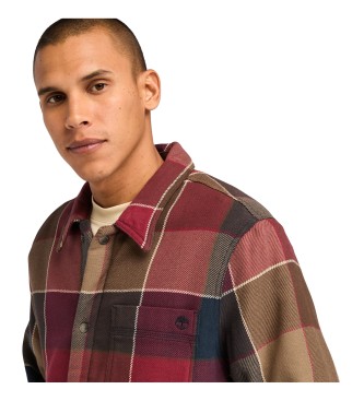 Timberland Ternet overshirt med rdt fleecefor