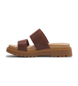 Timberland Clairemont Way red leather sandals