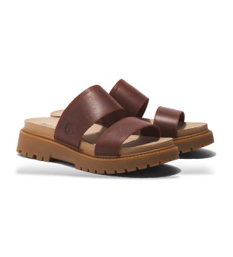 Timberland Clairemont Way rote Ledersandalen