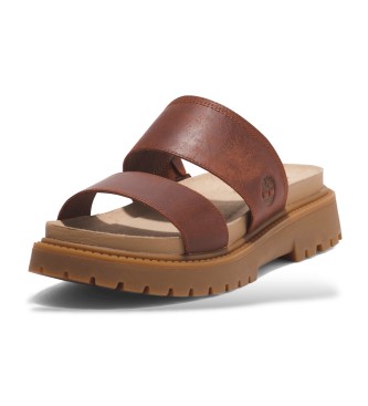 Timberland Clairemont Way rote Ledersandalen