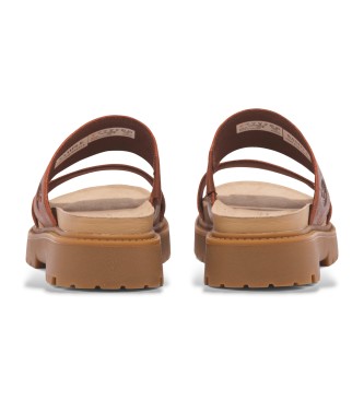 Timberland Clairemont Way red leather sandals