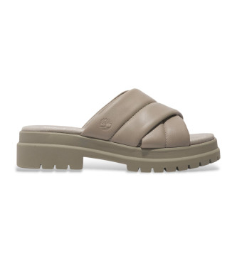 Timberland London Vibe Sandalen aus taupefarbenem Leder