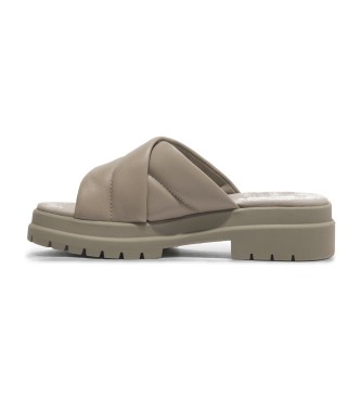 Timberland London Vibe - Sandales en cuir taupe