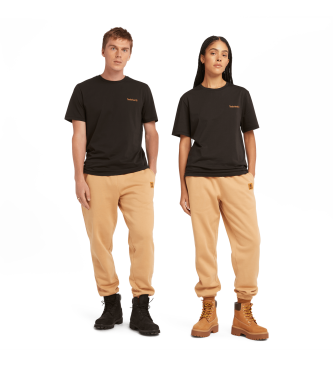 Timberland Maglietta nera con piccolo logo lineare