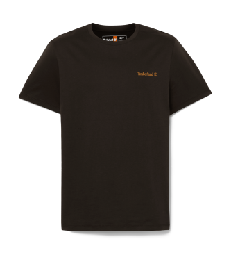 Timberland Maglietta nera con piccolo logo lineare