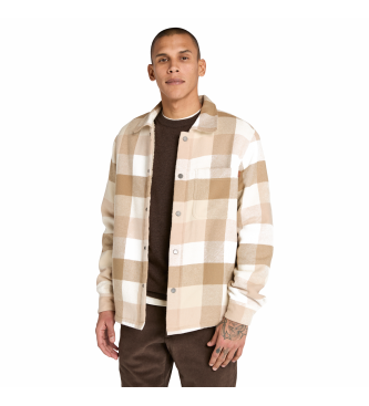 Timberland Overshirt med beige fluffy foring