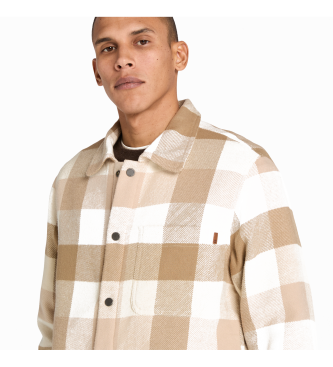 Timberland Overshirt med beige fluffy foring