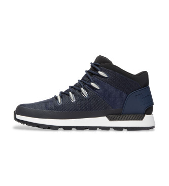 Timberland Bottes en cuir Sprint Trekker bleu marine
