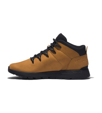 Timberland Skórzane, sznurowane buty Sprint Trekker mid-top w kolorze żółtym