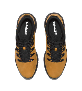 Timberland Skórzane, sznurowane buty Sprint Trekker mid-top w kolorze żółtym