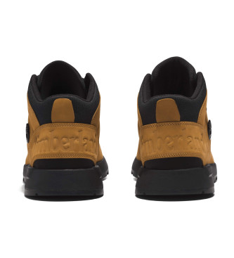 Timberland Skórzane, sznurowane buty Sprint Trekker mid-top w kolorze żółtym