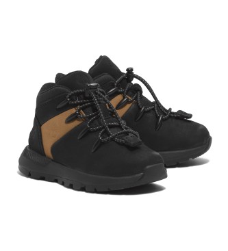 Timberland Zapatillas de piel de media caa con cordones Sprint Trekker negro