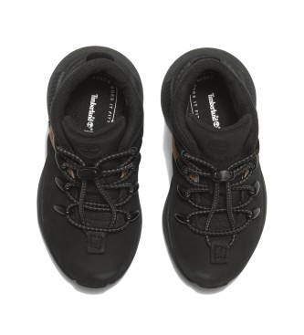 Timberland Zapatillas de piel de media caa con cordones Sprint Trekker negro