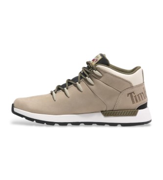 Timberland Skórzane sneakersy Sprint Trekker Mid Taupe 