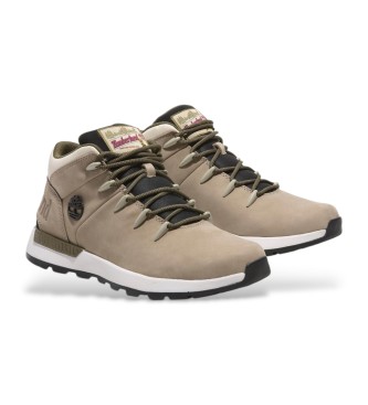 Timberland Scarpe da ginnastica Sprint Trekker Mid in pelle color tortora 