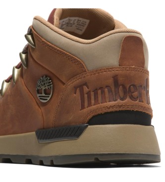 Timberland Chaussures en cuir Sprint Trekker Mid marron