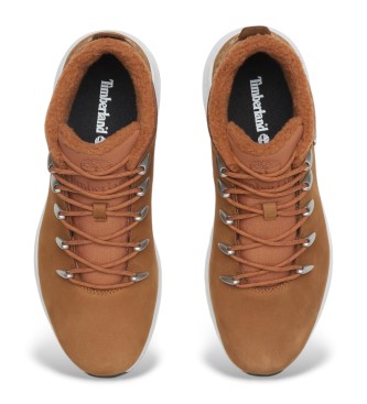 Timberland Sapatos Sprint Trekker em pele castanha