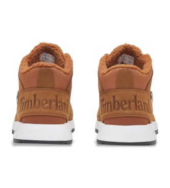 Timberland Sapatos Sprint Trekker em pele castanha