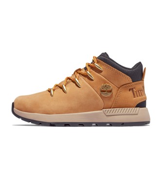 Timberland Stivali Sprint Trekker Mid stringati in pelle gialla