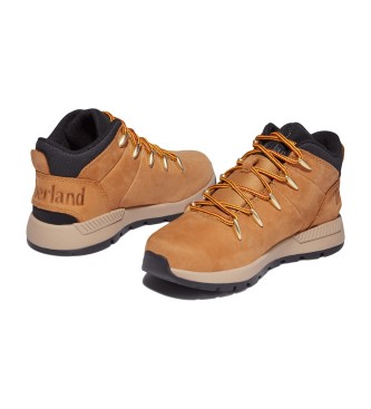 Timberland Stivali Sprint Trekker Mid stringati in pelle gialla