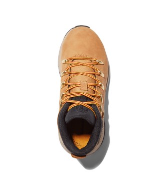 Timberland Stivali Sprint Trekker Mid stringati in pelle gialla