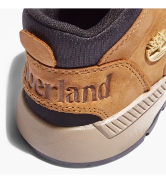 Timberland Stivali Sprint Trekker Mid stringati in pelle gialla